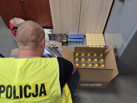 800 paczek papierosów i 4 kg tytoniu bez akcyzy. Straty Skarbu Państwa oszacowano na prawie 29 tys. zł