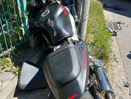 Wypadek na ul. Kopernika w Golinie. Motocyklista trafił do szpitala