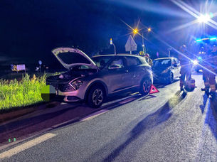 Kolizja w Wólce na drodze krajowej