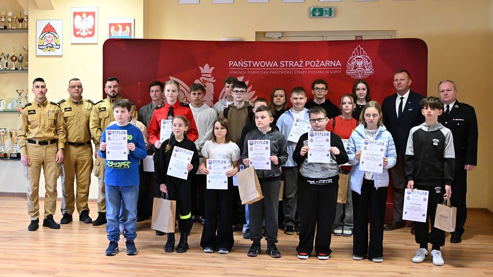 Eliminacje powiatowe Ogólnopolskiego Turnieju Wiedzy Pożarniczej w Słupcy rozstrzygnięte