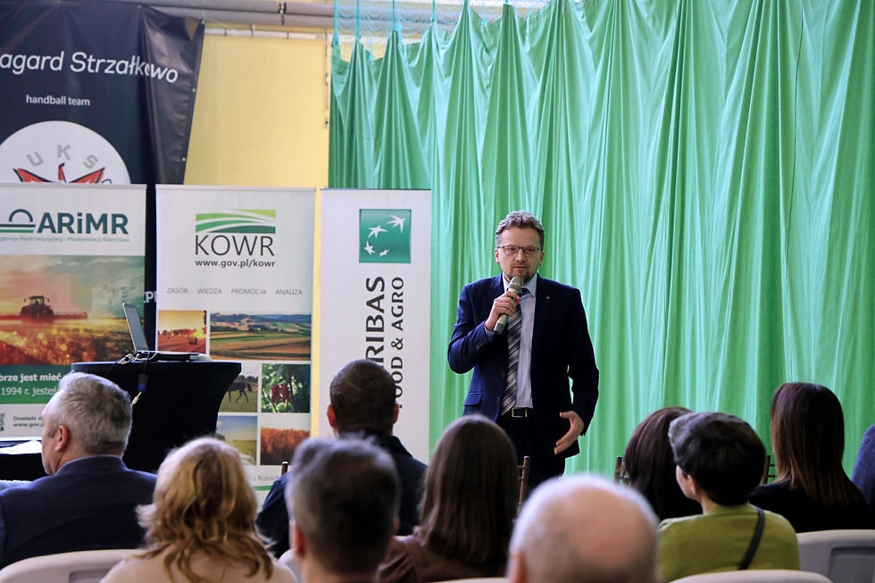 Dopłaty, KSeF i ASF. Rolnicy podczas Forum Rolniczego Powiatu Słupeckiego w Strzałkowie dyskutowali o wyzwaniach przed jakimi stoją