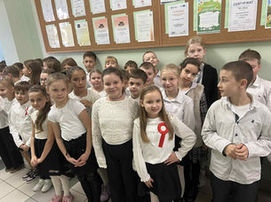 Kolejna odsłona akcji "Szkoła do hymnu" w Golinie