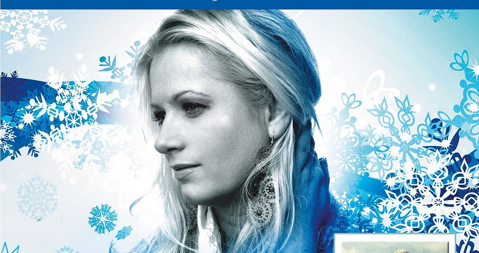 Olga Szomańska na kolędowaniu w Giewartowie