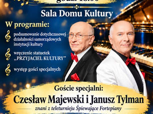 Czesław Majewski i Janusz Tylman na inaugurację roku kulturalnego w Golinie