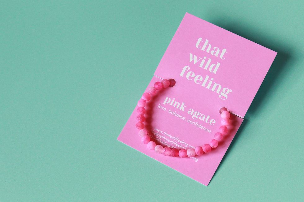 Thumbnail: Pink Agate Bracelet