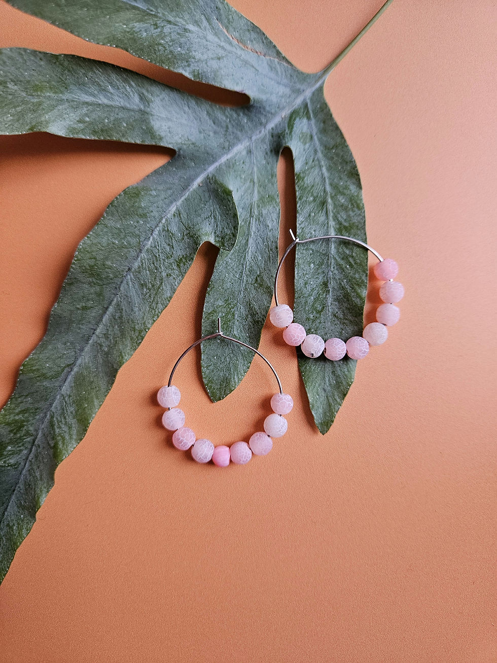 Thumbnail: Crystal Beaded Earrings - Pink and Purple Collection