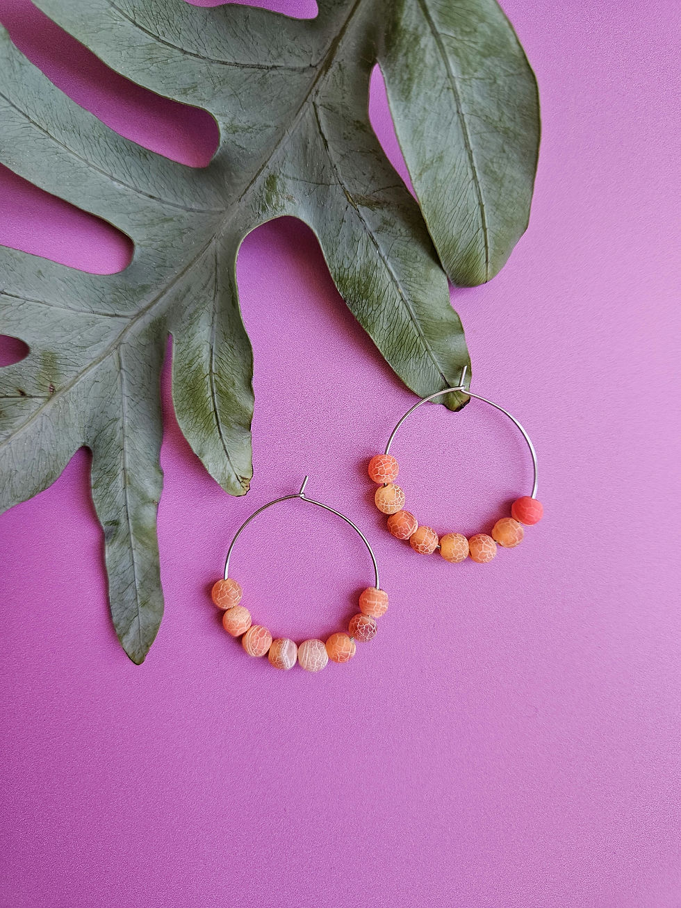Thumbnail: Crystal Beaded Earrings - Yellow, Red and Orange Collection