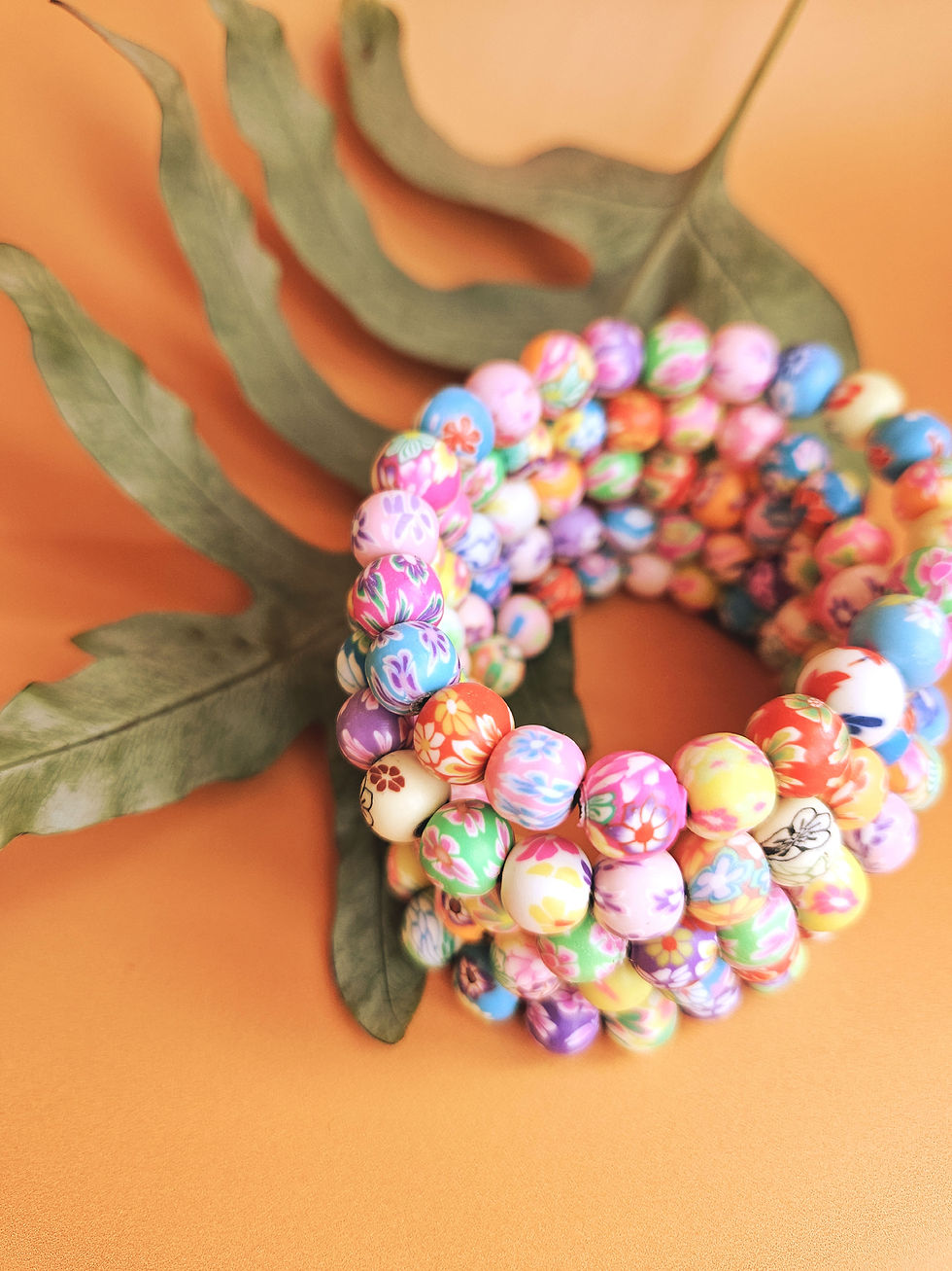 Floral Bead Bracelet