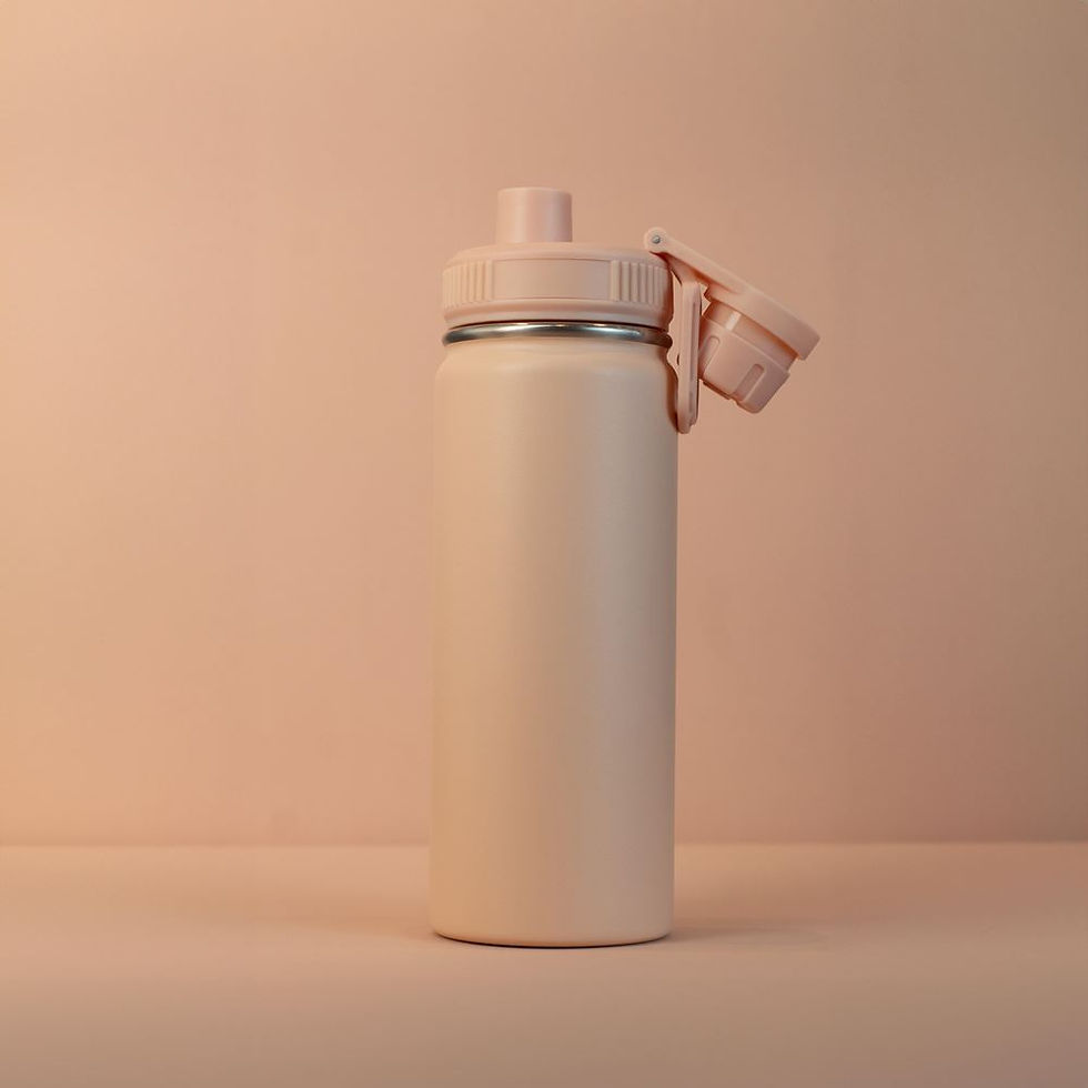 Miniatura: Garrafa com Alça e Bico 570ml Parede Dupla Rosa