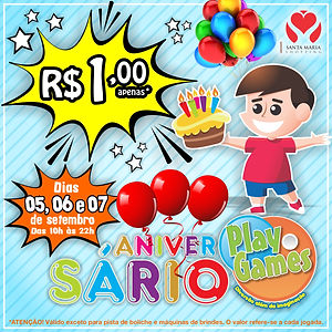 Aniversário Play Games