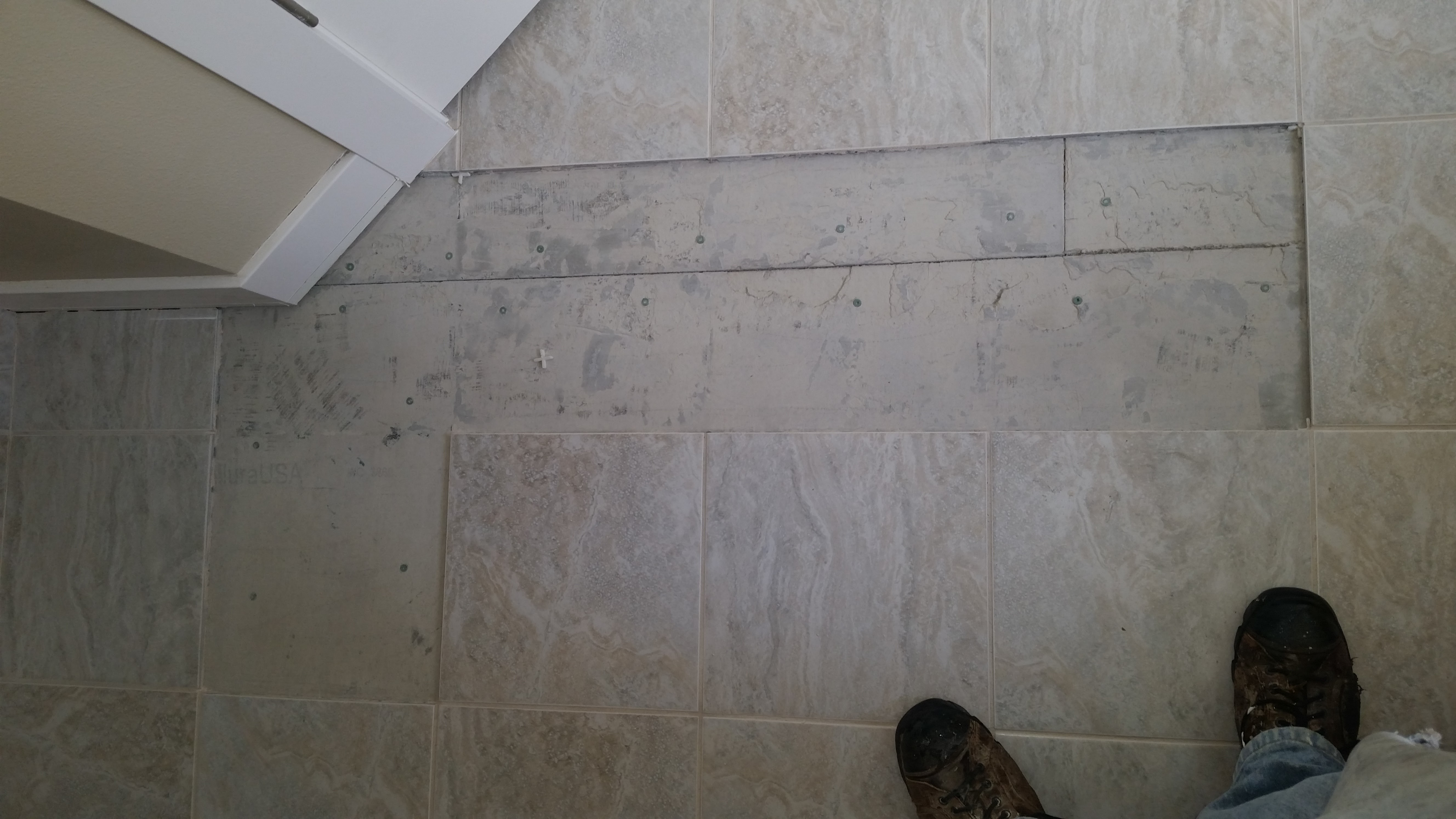 Bathroom tile replacement