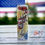 Thumbnail: 30oz Skinny - Freedom Red White and Blue Butterfly and Flag Design Tumbler