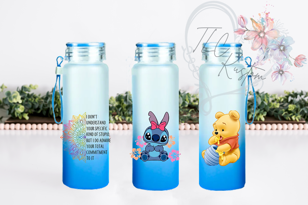 Thumbnail: 17oz Gradient Glass Water Bottle