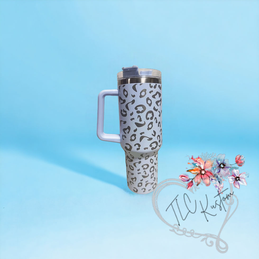 Thumbnail: 40oz Stanley Powdercoat Tumblers w/ Laser Etched Pattern