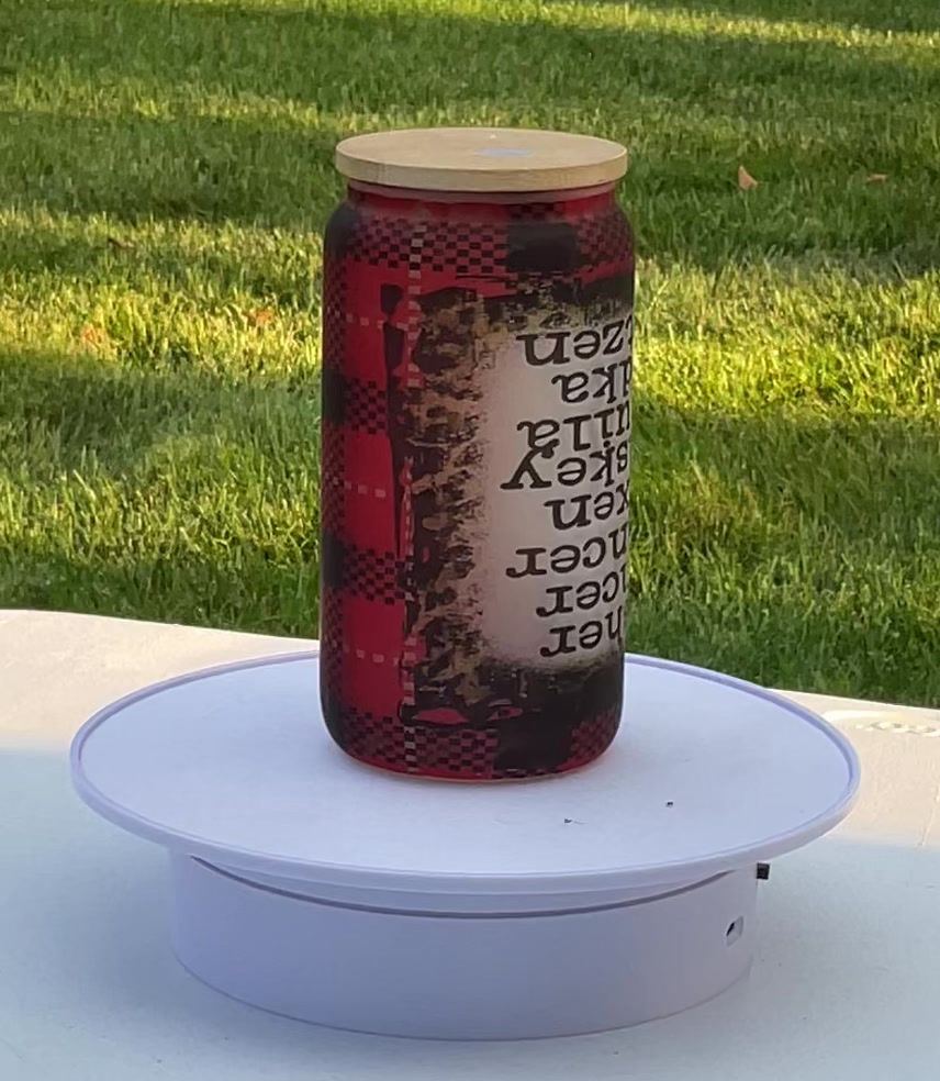 Thumbnail: 16oz Glass Can - Reindeer Alcohol Names