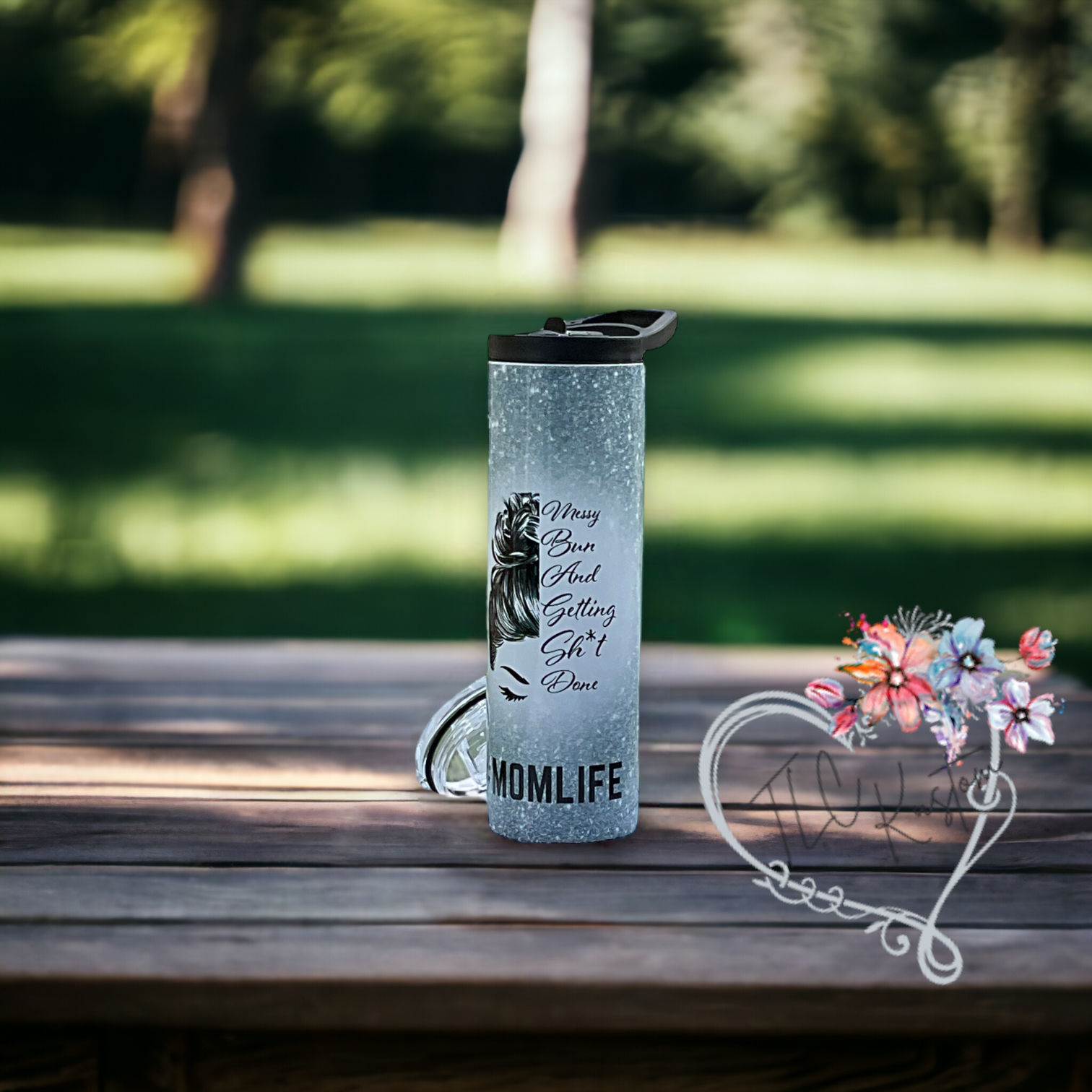 30oz Duo MomLife Messy Bun Tumbler