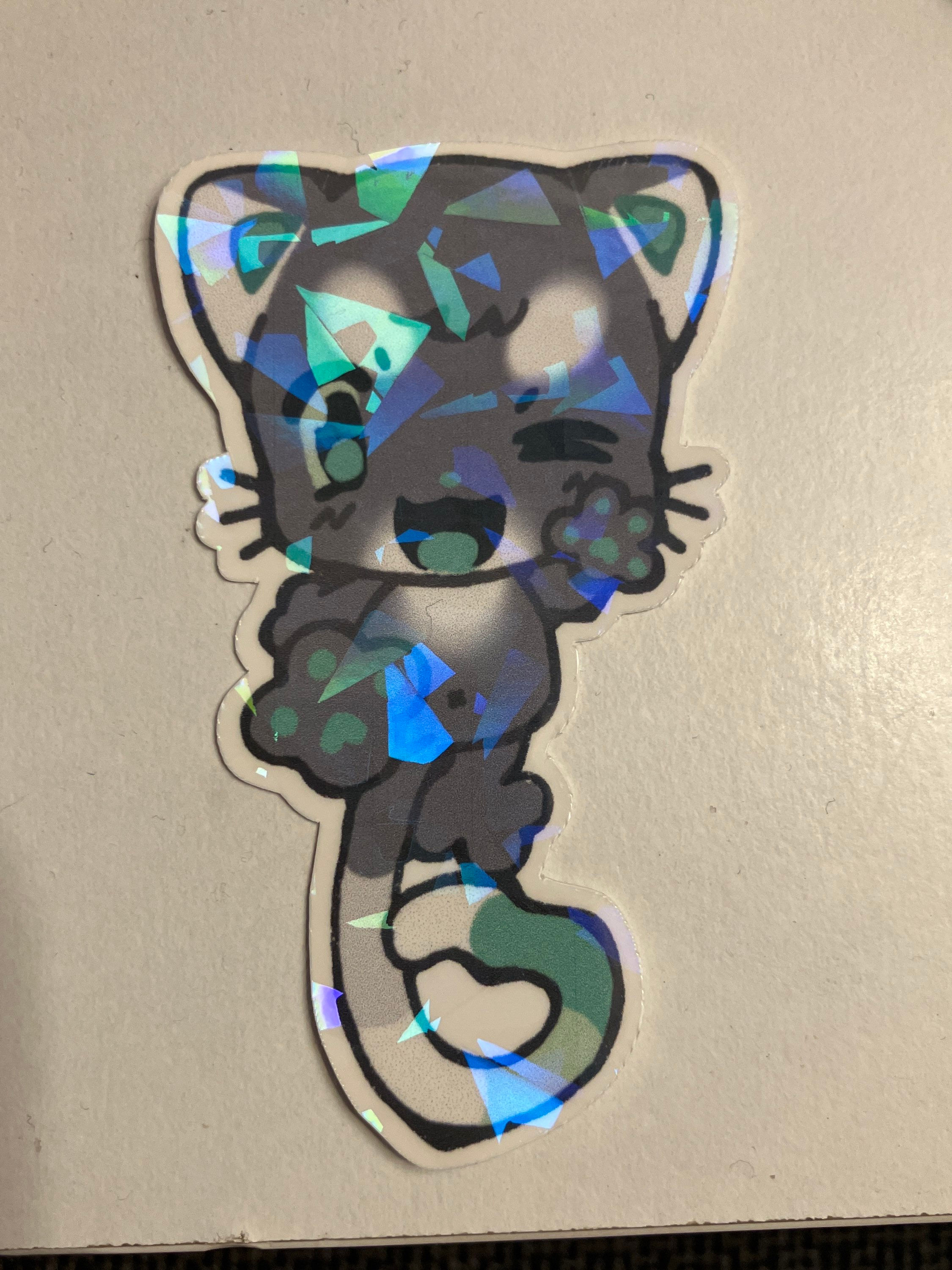 Purride Kitty Sticker- Aromantic