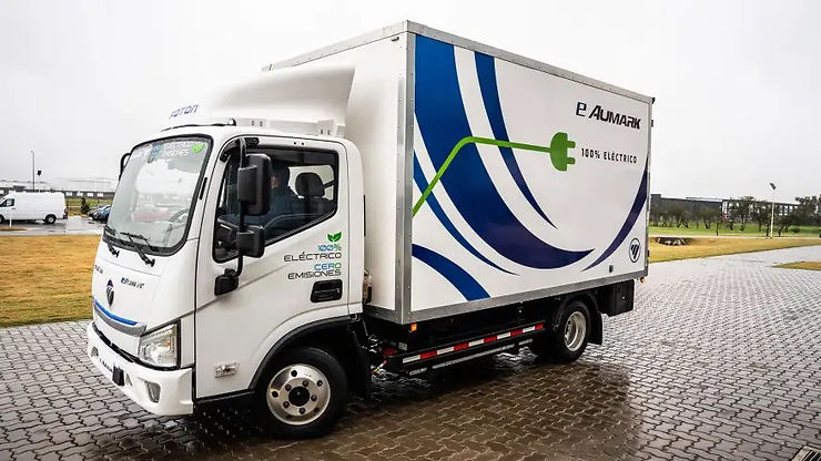 Este camión Foton e-Aumark 100% eléctrico de 6 toneladas se comercializa en Posadas. Foto A. Camiones