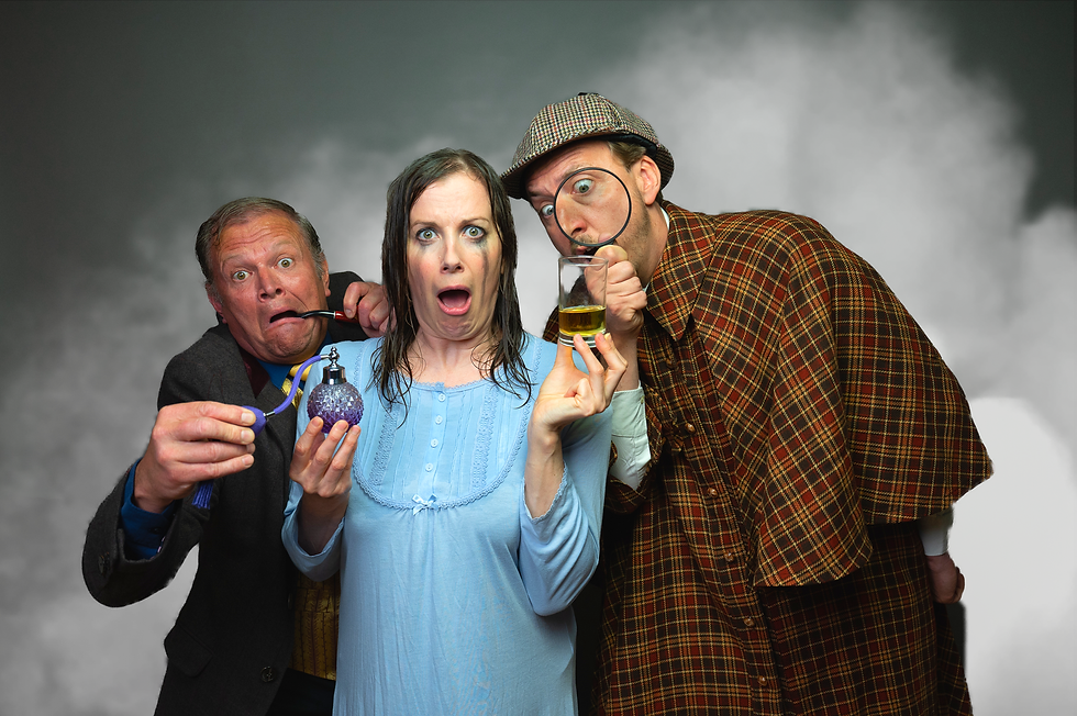 Sheer Luck Holmes Murder Mystery. Touring Theatre and Comedy Dinner Shows
