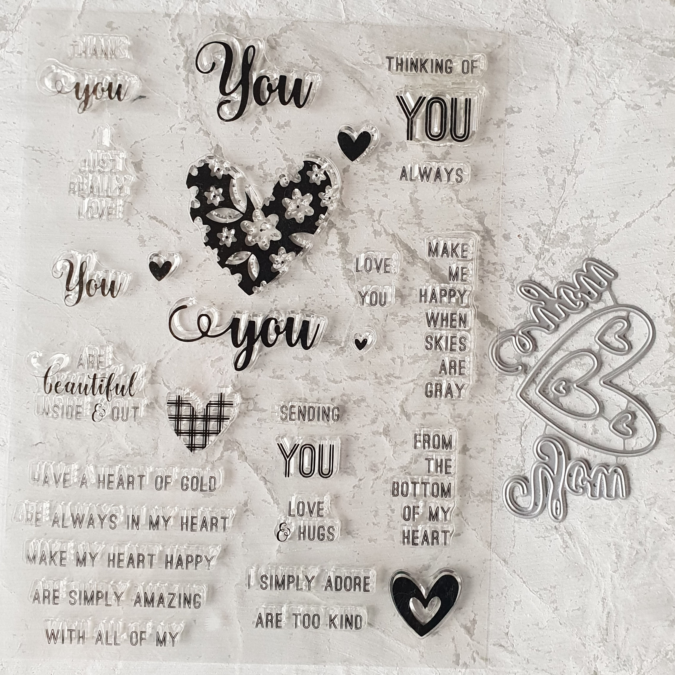 STEMPEL & STANZER SET "YOU & HERZEN"