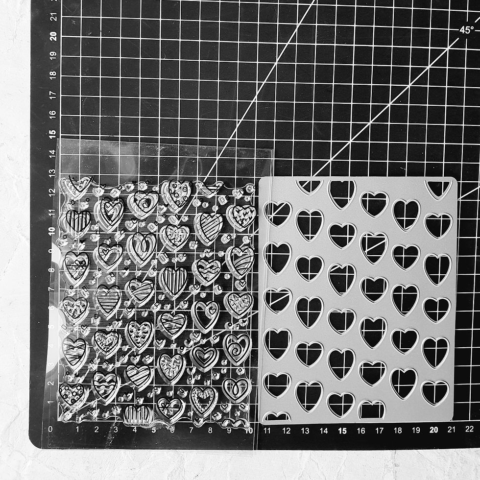 Miniaturbild: STEMPEL & STANZER SET "HERZEN HINTERGRUND"