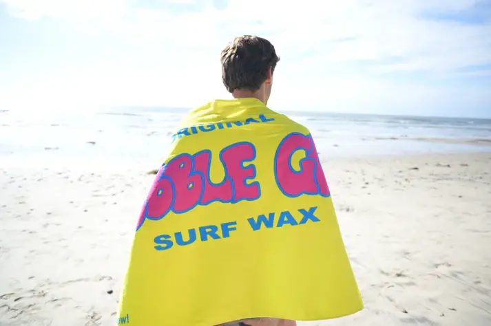 Thumbnail: Bubble Gum Surf Wax Big Beach Towel - Throwback