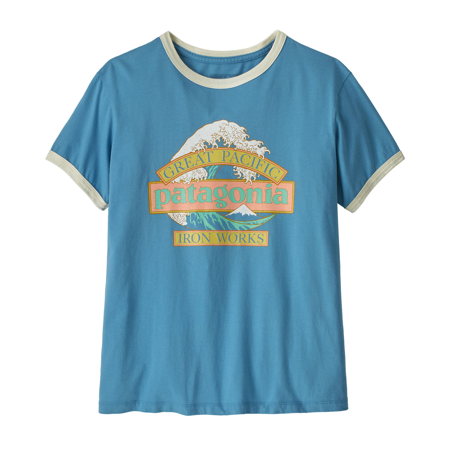 Patagonia Women's Great Waves Ringer Tee - Shore Blue