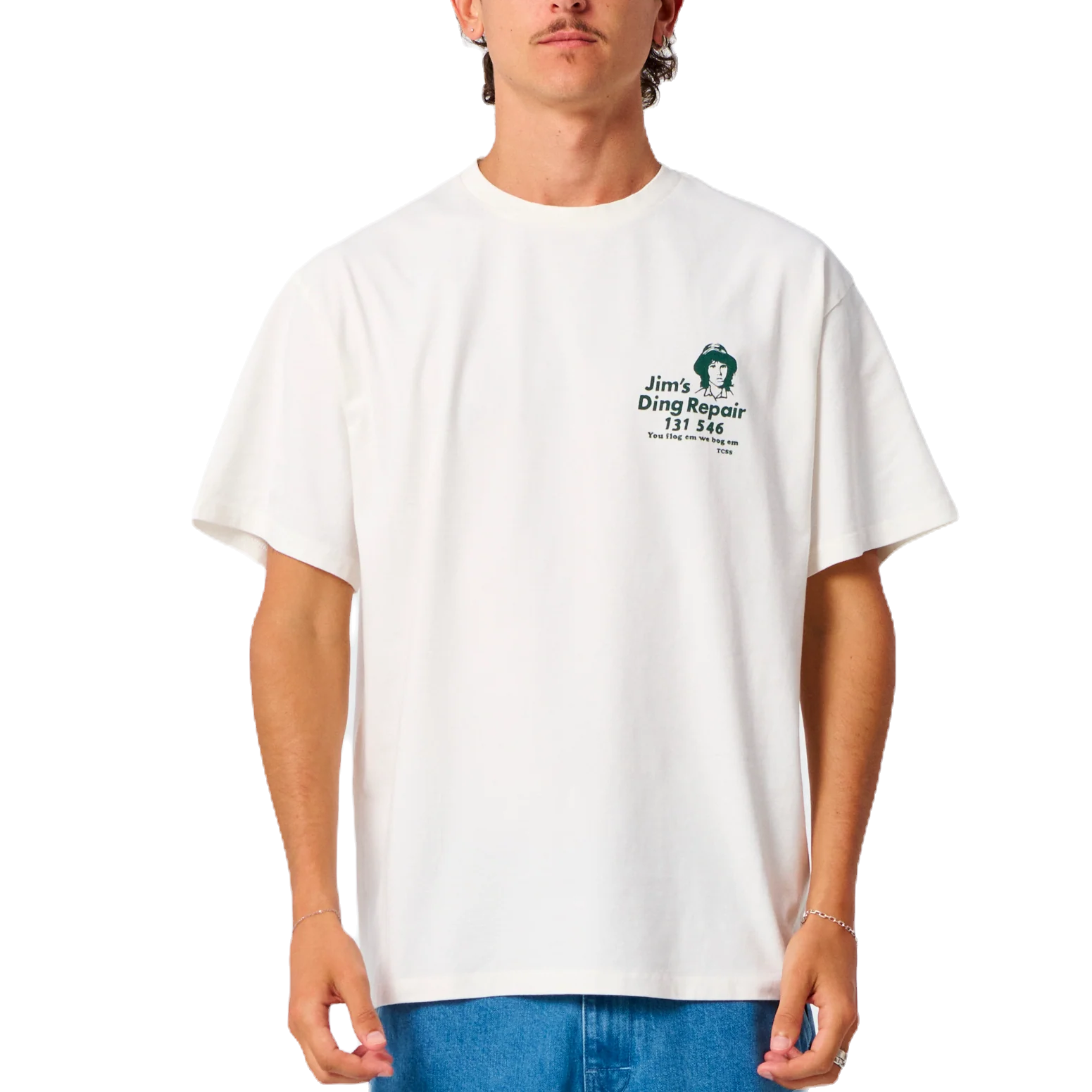 TCSS Jim's Ding Repairs Tee - Vintage White