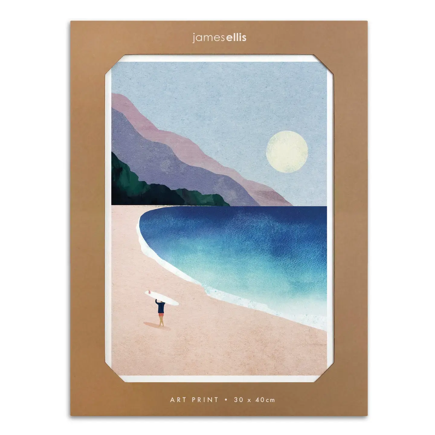 James Ellis Print - Surf Beach