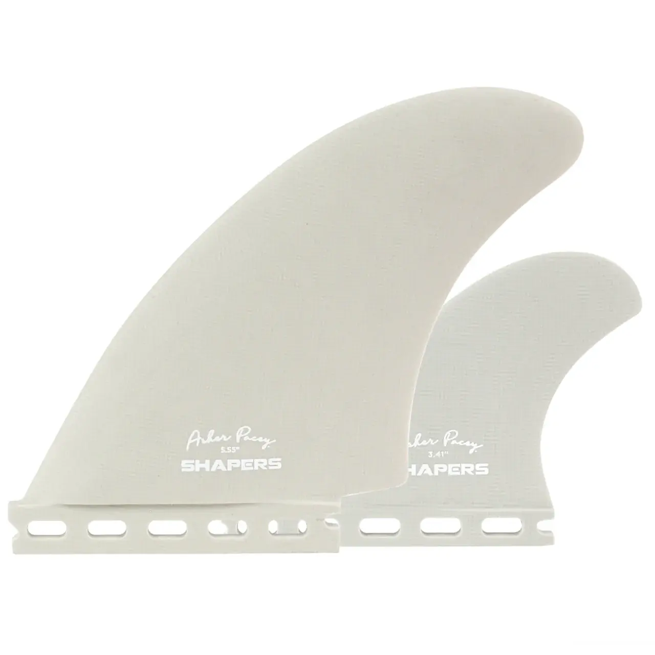Shapers Asher Pacey 5.55" Twin Fin - Light Grey