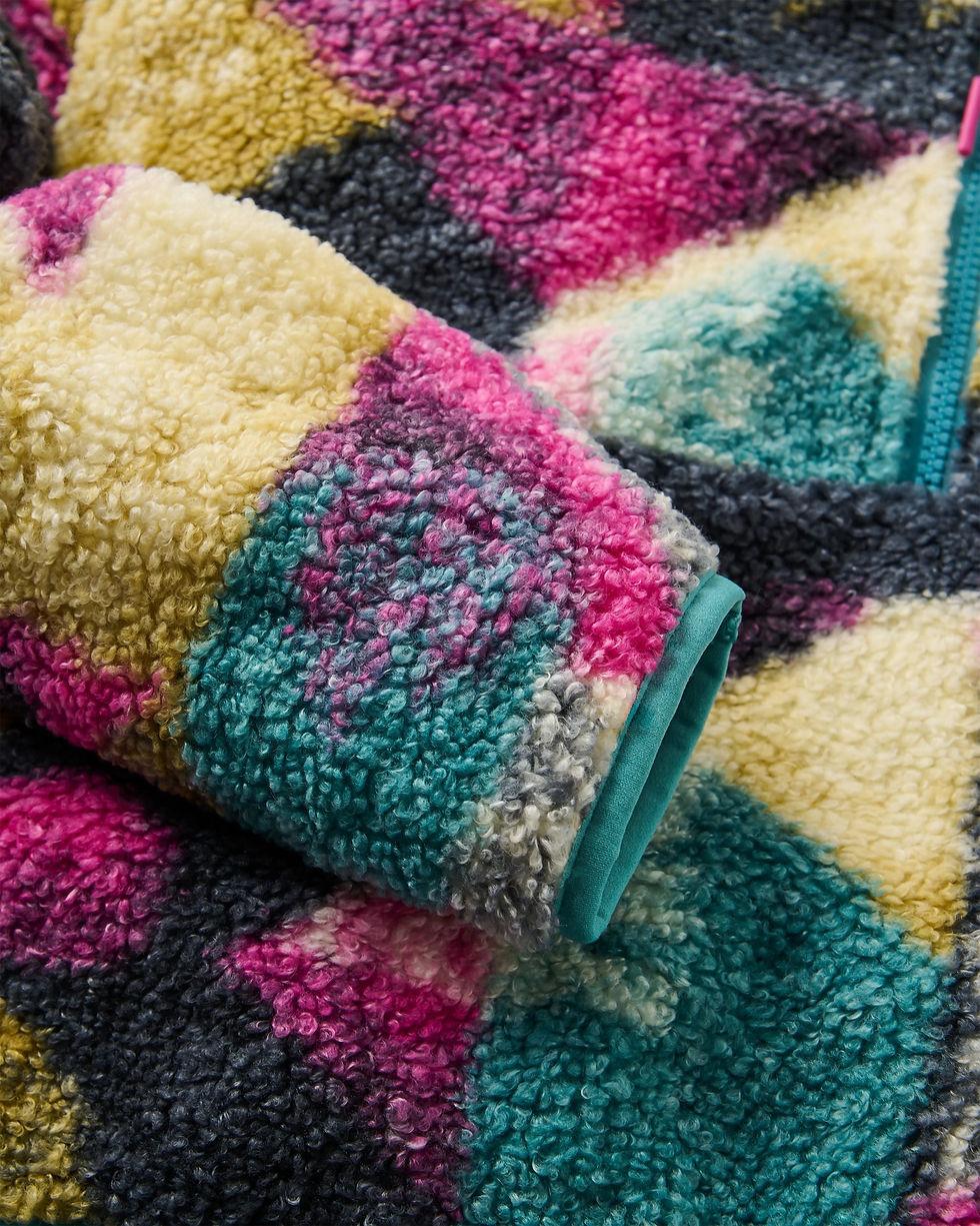 Thumbnail: Passenger Women's Ravi Sherpa Fleece - Mosaic Mountain Charcoal