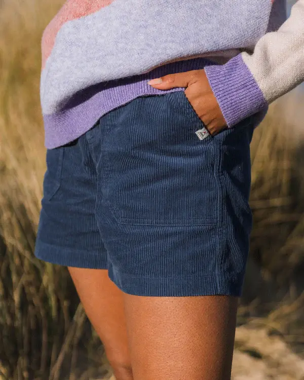 Thumbnail: Passenger Avian Organic Cord Short - Dark Denim