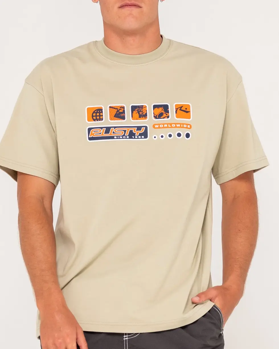Thumbnail: Rusty Second Summer Graphic Tee - Abbey Stone