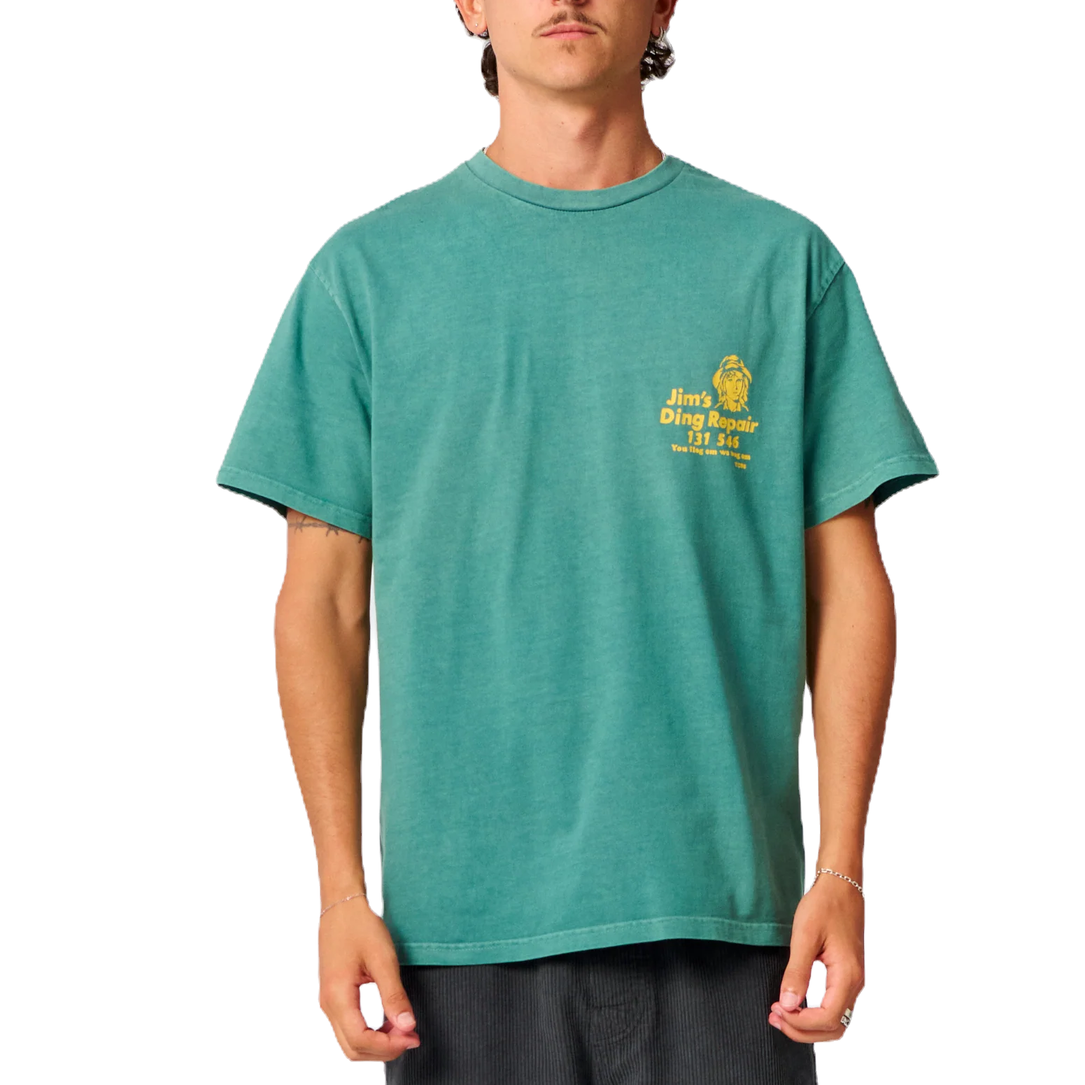 TCSS Jim's Ding Repairs Tee - Dusty Green
