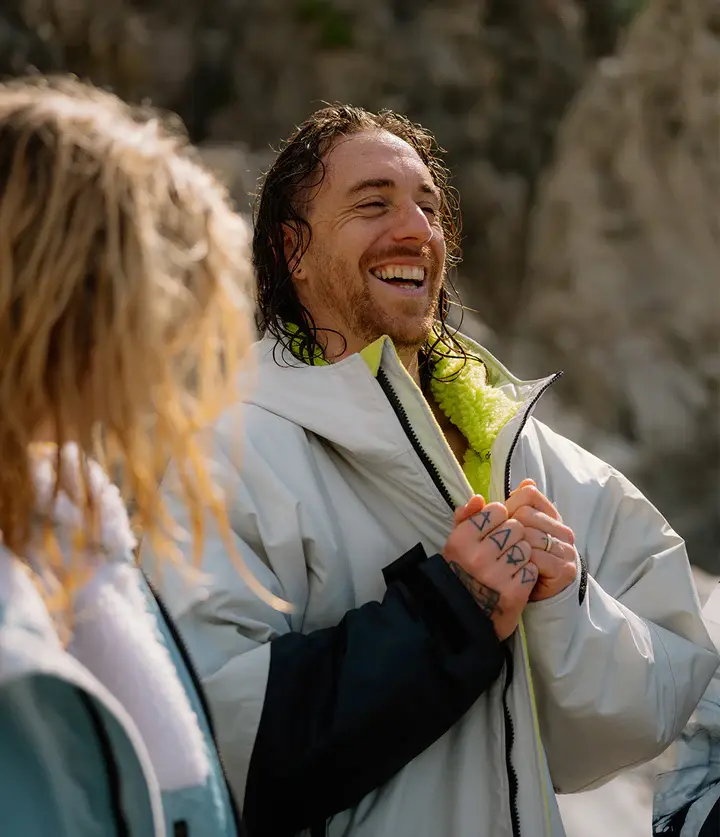Thumbnail: dryrobe Advance Long Sleeve - Anthracite Lime