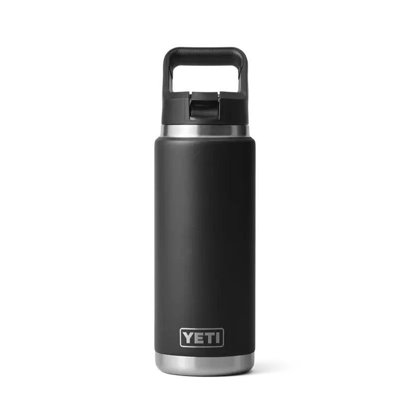YETI Rambler® 26 oz (769 ml) Bottle With Straw Cap - Black