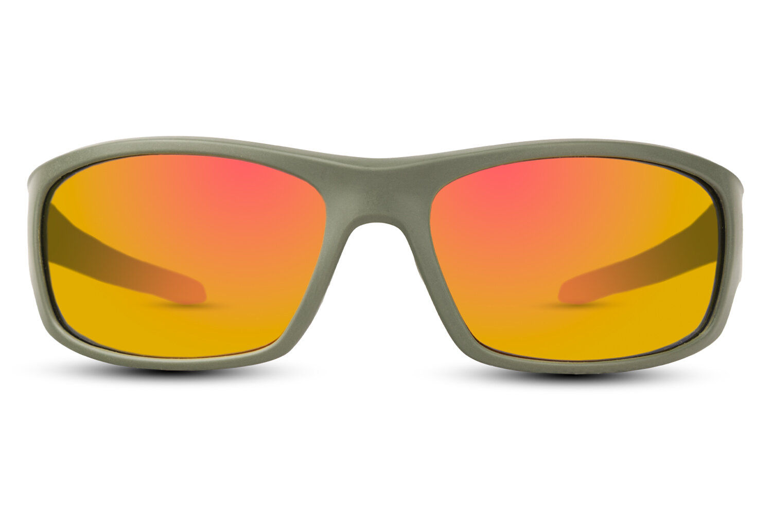 Waterhaul Mylor Wrap Around Sunglasses Black - Orange Mirror Polarised Lens