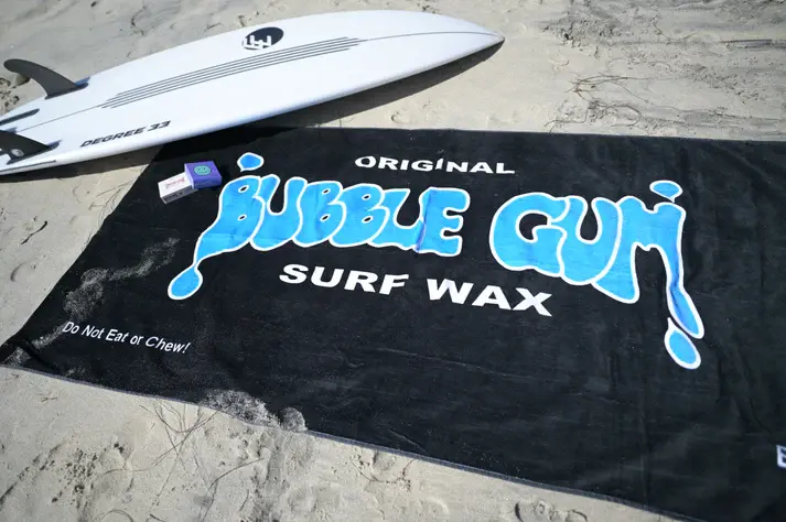 Thumbnail: Bubble Gum Surf Wax Big Beach Towel - Blue