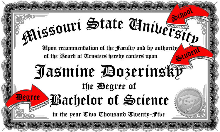 Thumbnail: Black 2026 Custom edible college degree or High School Diplomas Graduation
