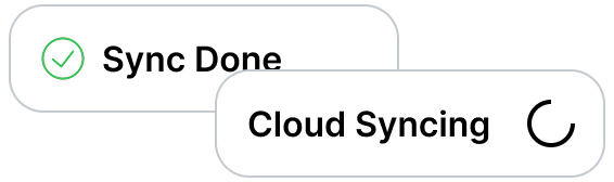 Course Sync's Multi-Device Syncing indicator.
