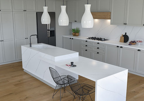 kuvars mutfak tezgahı uygulaması