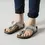 Thumbnail: Birkenstock Gizeh Kids Silver, Size 32, arch support, thong