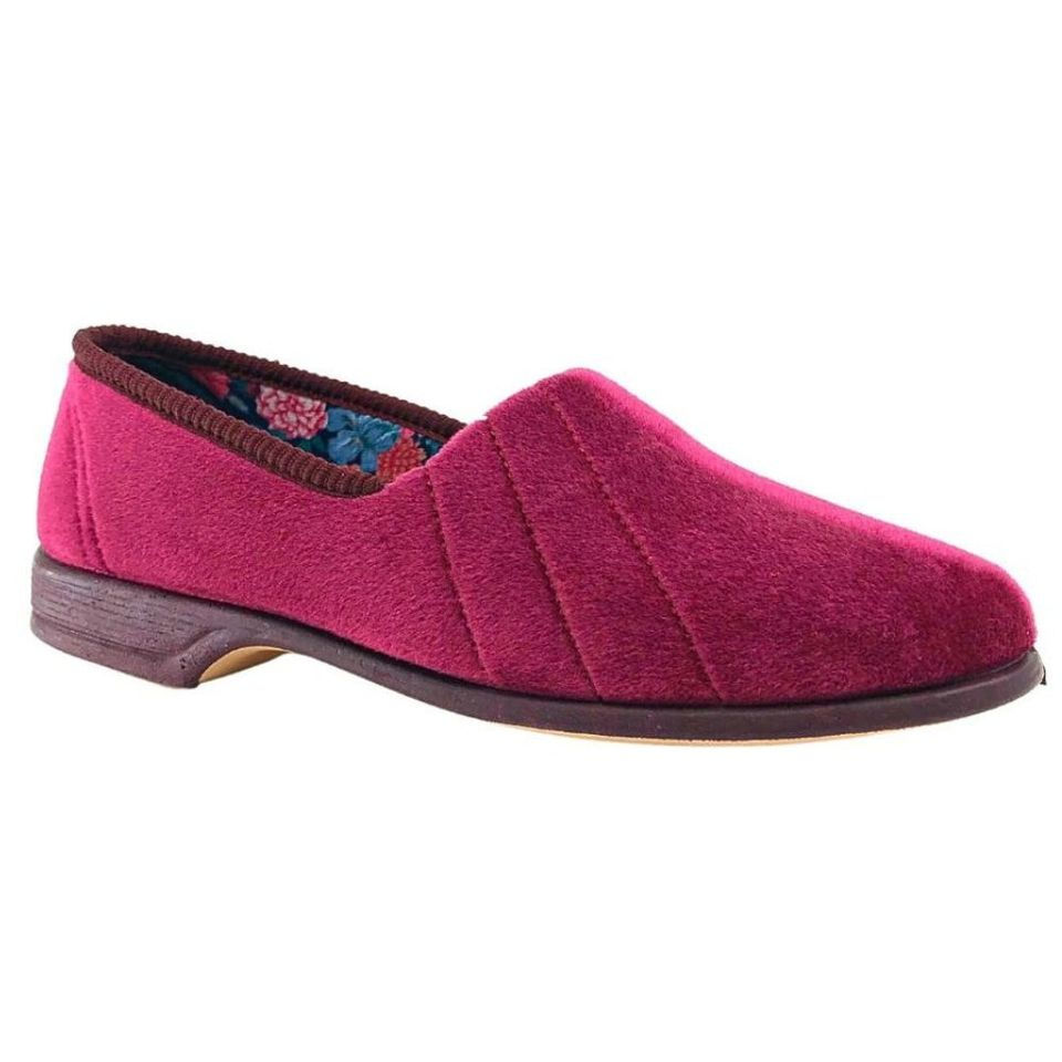 Classic Slipper by EUROFLEX. Style Koala in Burgundy