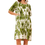 Thumbnail: Olive Abstract Cotton Dress