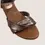 Thumbnail: ZETA Fortuna Rose Gold Platform Heel, cushioned footbed, leather, comfort