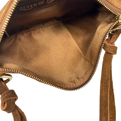 Thumbnail: Tan Suede Bag Interior