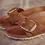 Thumbnail: Birkenstock Madrid Big Buckle Cognac Oiled Leather, single strap, Arch Support, Slide