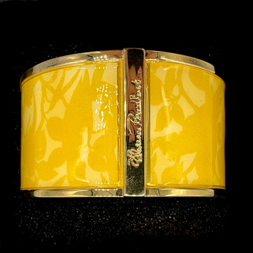 Florence Broadhurst Yellow Enamel Statement Cuff