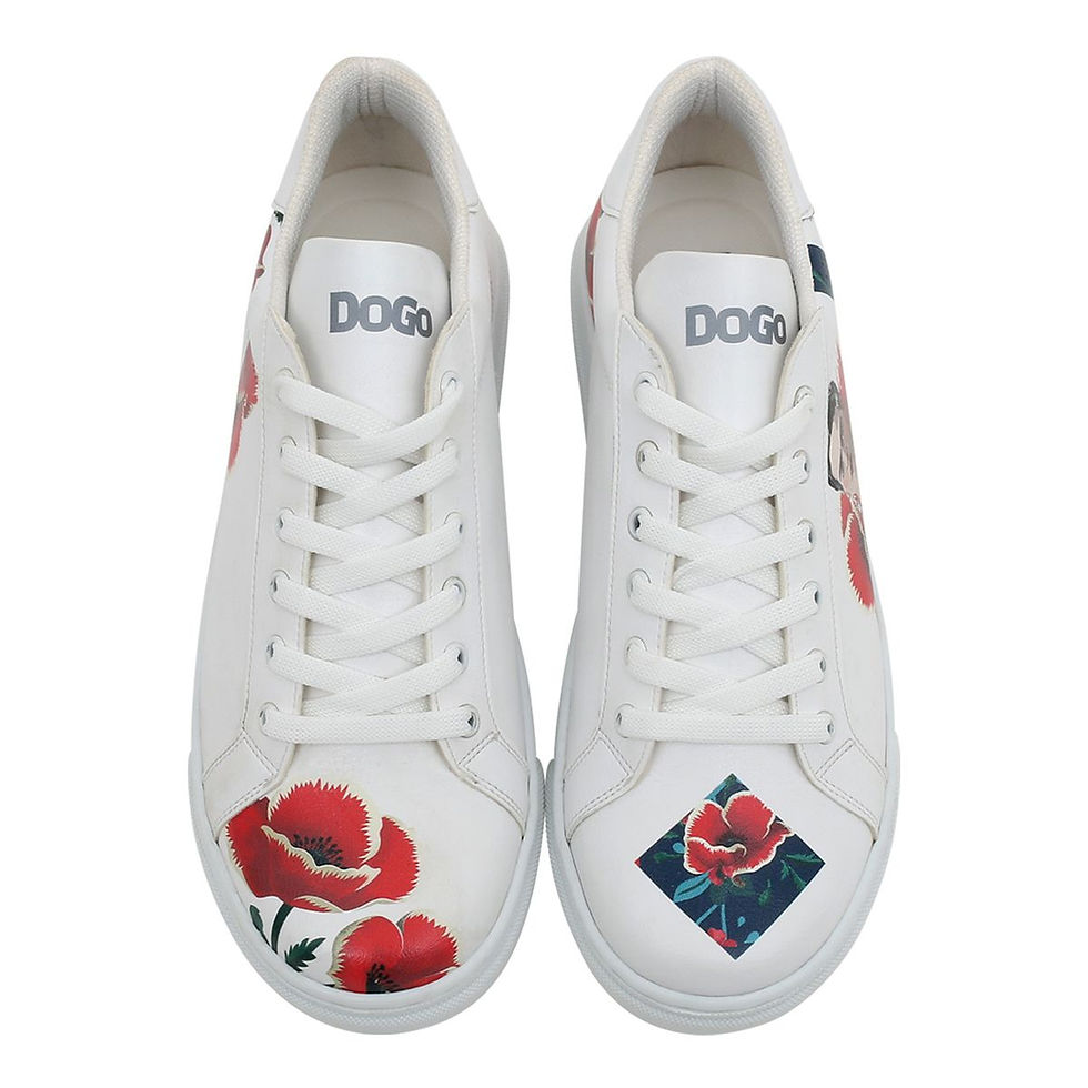 DOGO Frida Kahlo Sneakers, vegan, lace up, comfort, unique