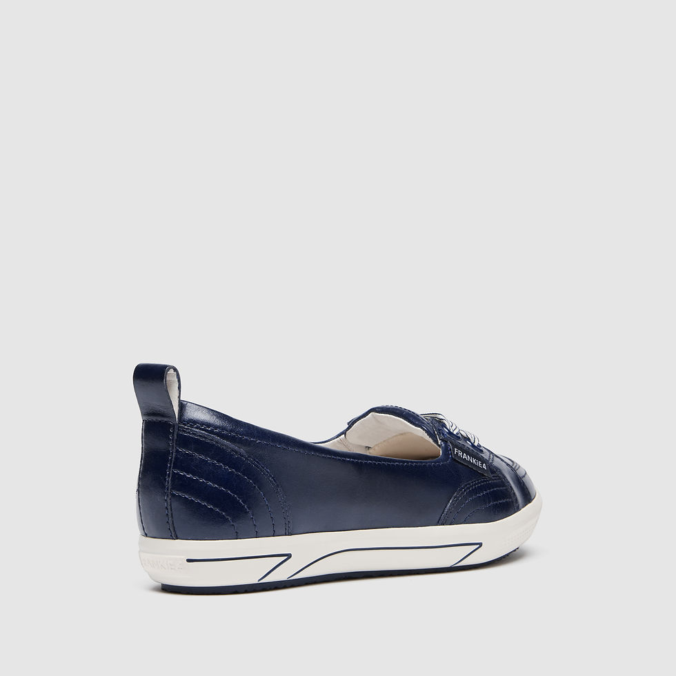 Thumbnail: FRANKIE4 Sophie ||| Navy, size 6 size 37, orthotic friendly, removable footbed